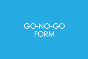 Go-No-Go Form